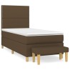 Sommier à lattes de lit avec matelas Marron foncé 90x200 cm 