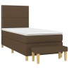 Sommier à lattes de lit avec matelas Marron foncé 90x200 cm 