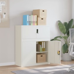 Classeur blanc 90x40x110 cm acier 