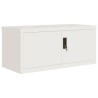 Classeur blanc 90x40x110 cm acier 