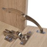 8 pièces de mobilier de salle de bain et lavabo Beige 