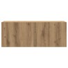 Ensemble de meuble TV mural 7 pcs chêne artisanal 