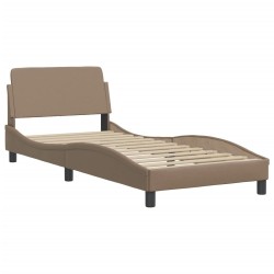Lit avec matelas cappuccino 80x200 cm similicuir 