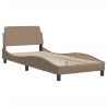 Lit avec matelas cappuccino 80x200 cm similicuir 