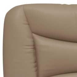 Lit avec matelas cappuccino 80x200 cm similicuir 