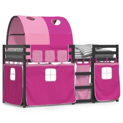 Lit superposé sans matelas 90x200 cm bois de pin massif 