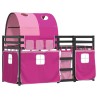 Lit superposé sans matelas 90x200 cm bois de pin massif 