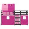 Lit superposé sans matelas 90x200 cm bois de pin massif 