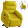 Fauteuil inclinable Jaune Velours 