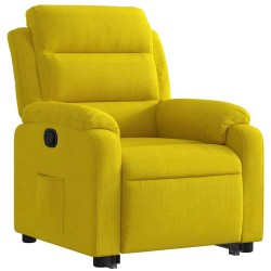 Fauteuil inclinable Jaune Velours 