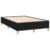 Sommier à lattes de lit avec matelas noir 120x190 cm tissu 