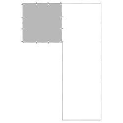 Chenil Argenté 4,84 m² Acier   