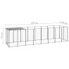 Chenil Argenté 4,84 m² Acier   
