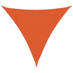 Voile d'ombrage 160 g/m² triangulaire orange 3,6x3,6x3,6 m PEHD 