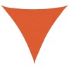 Voile d'ombrage 160 g/m² triangulaire orange 3,6x3,6x3,6 m PEHD 