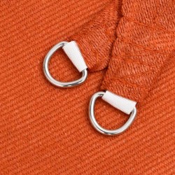 Voile d'ombrage 160 g/m² triangulaire orange 3,6x3,6x3,6 m PEHD 