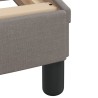 Lit avec matelas taupe 90x200 cm tissu 