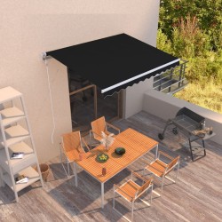 Auvent rétractable automatique 300x250 cm Anthracite 