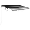 Auvent rétractable automatique 300x250 cm Anthracite 