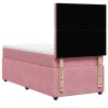 Sommier à lattes de lit avec matelas Rose 90x190 cm Velours 