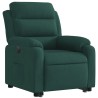 Fauteuil inclinable électrique vert foncé velours 
