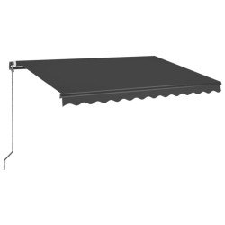 Auvent manuel rétractable 300x250 cm Anthracite 
