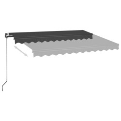 Auvent manuel rétractable 300x250 cm Anthracite 