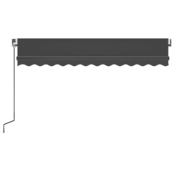 Auvent manuel rétractable 300x250 cm Anthracite 