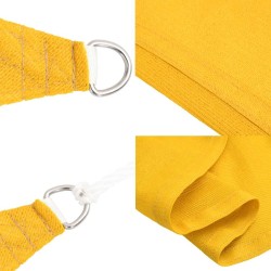 Voile d'ombrage 160 g/m² triangulaire jaune 4x5x6,8 m PEHD 