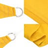 Voile d'ombrage 160 g/m² triangulaire jaune 4x5x6,8 m PEHD 