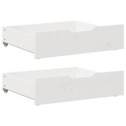 Cadre de lit enfant avec tiroirs sans matelas 80x170 cm bois 
