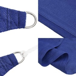 Voile d'ombrage 160 g/m² triangulaire bleu 4x5x6,8 m PEHD 