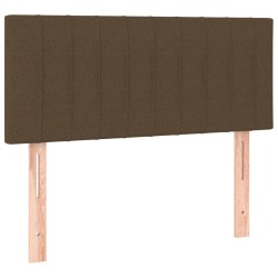 Sommier à lattes de lit avec matelas Marron foncé 80x200 cm 