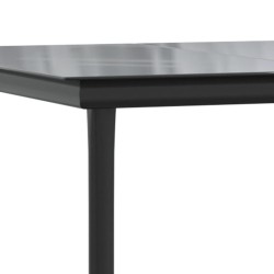 Ensemble à manger de jardin avec coussins 3 pcs Noir 