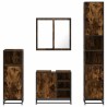 Ensemble meubles salle de bain 4 pcs chêne fumé bois ingénierie 