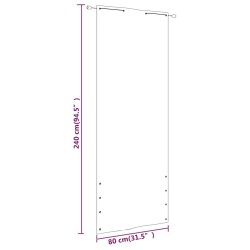 Écran de balcon Bleu 80x240 cm Tissu Oxford 