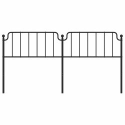 Tête de lit métal noir 193 cm 