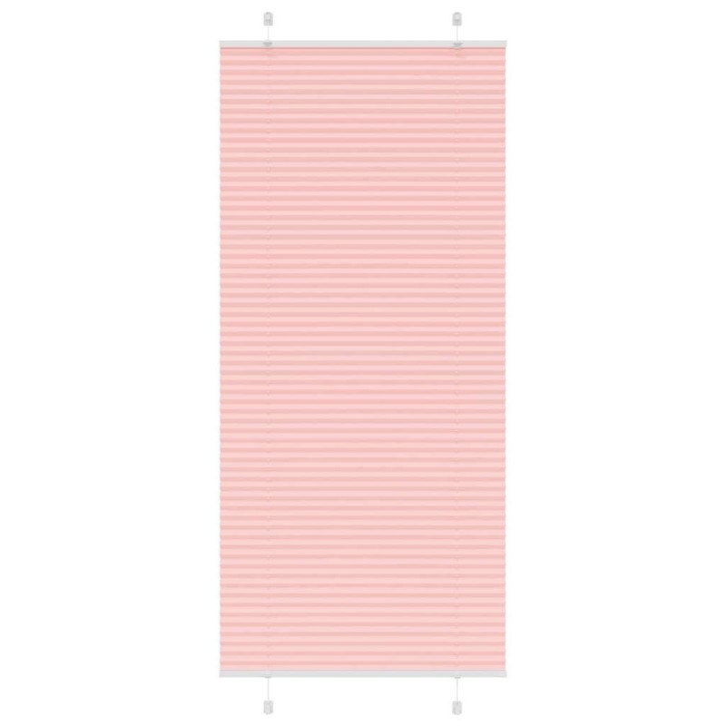 Store plissé rose 90x200 cm largeur du tissu 89,4 cm polyester 
