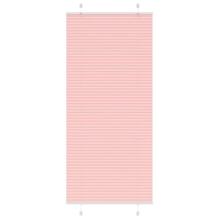 Store plissé rose 90x200 cm largeur du tissu 89,4 cm polyester 