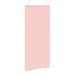 Store plissé rose 90x200 cm largeur du tissu 89,4 cm polyester 