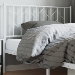 Tête de lit métal blanc 100 cm 