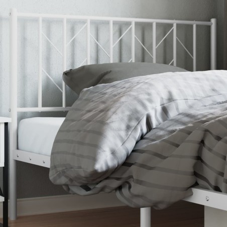 Tête de lit métal blanc 100 cm 