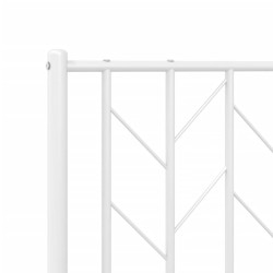 Tête de lit métal blanc 100 cm 