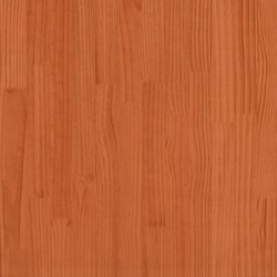 Salon de jardin 3 pcs cire marron bois de pin massif 