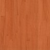 Salon de jardin 3 pcs cire marron bois de pin massif 