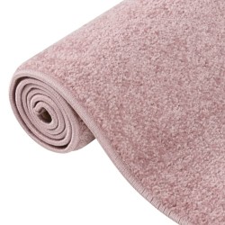 Tapis à poils courts 80x150 cm Rose 