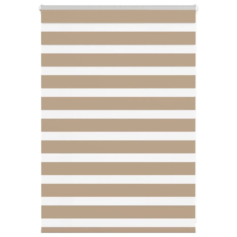 Store zèbre marron sable largeur du tissu 100,9 cm polyester 