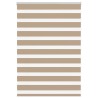 Store zèbre marron sable largeur du tissu 100,9 cm polyester 