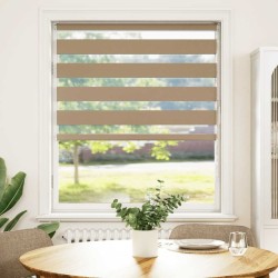 Store zèbre marron sable largeur du tissu 100,9 cm polyester 