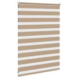 Store zèbre marron sable largeur du tissu 100,9 cm polyester 